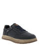 Thumbnail Sneakers bleu marine à talon plat pourvues de lacets et d'un zip latéral - Image 2
