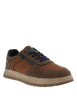 Thumbnail Sneakers cognac à talon plat avec des lacets et un zip latéral - Image 2