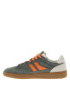 Thumbnail Tennis en cuir kaki à talon plat pourvues de lacets bicolores - Image 3