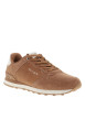 Thumbnail Baskets avec un revêtement en cuir nubuck camel pourvu d'un talon plat - Image 2