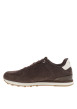 Thumbnail Baskets avec un revêtement en cuir nubuck marron pourvu d'un talon plat - Image 3