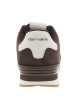 Thumbnail Baskets avec un revêtement en cuir nubuck marron pourvu d'un talon plat - Image 4