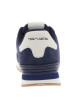 Thumbnail Baskets avec un revêtement en cuir nubuck bleu pourvu d'un talon plat - Image 4