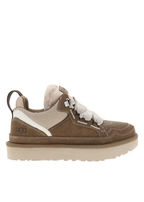 Baskets W Lowmel en cuir marron à talon plat...