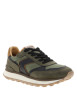 Thumbnail Baskets running Clement Worn en cuir kaki à talon plat pourvues de lacets - Image 2