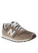 Thumbnail Baskets running 373 en cuir beiges avec un talon plat et des lacets - Image 2