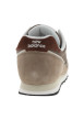 Thumbnail Baskets running 373 en cuir beiges avec un talon plat et des lacets - Image 4
