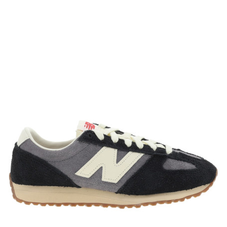 Tennis 471 en cuir noires et grises avec un...
