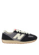 Thumbnail Tennis 471 en cuir noires et grises avec un talon plat et des lacets