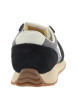 Thumbnail Tennis 471 en cuir noires et grises avec un talon plat et des lacets - Image 4