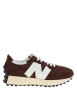Thumbnail Baskets running 327 en cuir marron à talon plat pourvues de lacets