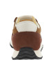 Thumbnail Tennis 471 en cuir bordeaux et miel avec un talon plat et des lacets - Image 4