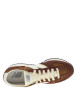 Thumbnail Tennis 471 en cuir bordeaux et miel avec un talon plat et des lacets - Image 5