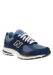 Thumbnail Baskets running 2002 en cuir bleu marine avec un talon plat et des lacets - Image 2