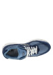 Thumbnail Baskets running 2002 en cuir bleu marine avec un talon plat et des lacets - Image 5
