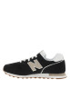 Thumbnail Baskets running 373 en cuir noires avec un talon plat et des lacets - Image 3