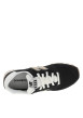 Thumbnail Baskets running 373 en cuir noires avec un talon plat et des lacets - Image 5