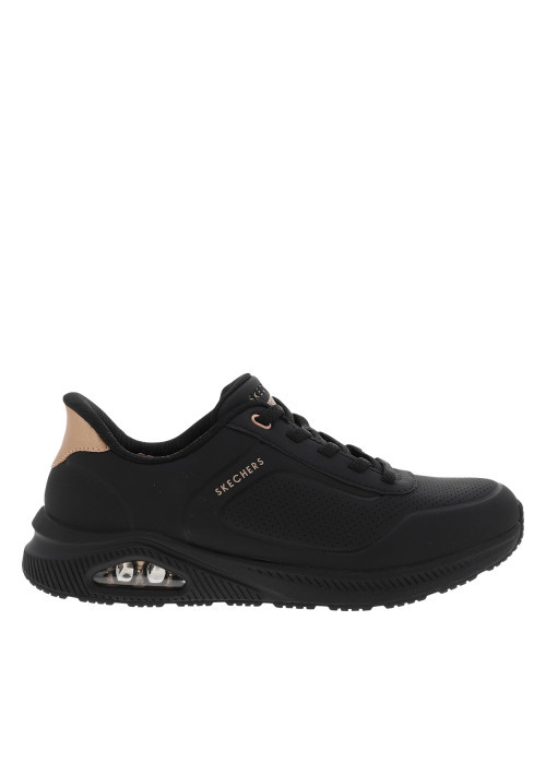 Baskets running Relaxing On Air noires à talon plat et fermeture slip-on
