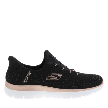 Baskets running Summits Brillant Shine noires à...