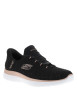 Thumbnail Baskets running Summits Brillant Shine noires à talon plat et fermeture slip-on - Image 2