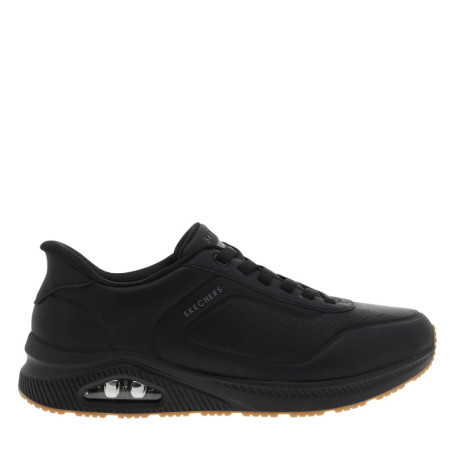 Sneakers noir à talon plat avec un amorti à...