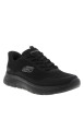 Thumbnail Baskets running Summits Leyter noires à talon plat dotées de lacets slip-on - Image 2