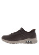 Thumbnail Sneakers chocolat à talon plat dotées d'aérations et de lacets plats - Image 3