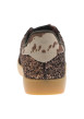 Thumbnail Tennis chocolat en cuir avec un revêtement pailleté pourvues d'un talon plat - Image 4