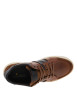 Thumbnail Tennis en cuir tan et bleu marine avec un talon plat et des lacets - Image 5