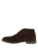 Thumbnail Bottines en cuir brunes avec un talon décroché bas et des lacets ronds - Image 3