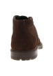 Thumbnail Bottines en cuir brunes avec un talon décroché bas et des lacets ronds - Image 4