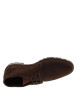 Thumbnail Bottines en cuir brunes avec un talon décroché bas et des lacets ronds - Image 5