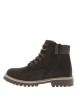 Thumbnail Boots marron à talon décroché bas et à zip et lacets ronds bicolores - Image 3