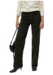 Thumbnail Pantalon en coton kaki coupe bootcut pourvu de poches plaquées - Image 2