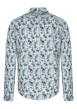 Thumbnail Chemise en coton bleue à motifs floraux dotée d'une coupe droite - Image 2