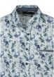 Thumbnail Chemise en coton bleue à motifs floraux dotée d'une coupe droite - Image 3