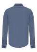 Thumbnail Chemise en coton bleue à coupe droite munie d'un col américain - Image 2