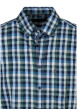 Thumbnail Chemise en coton à carreaux avec une coupe droite et un col américain - Image 3