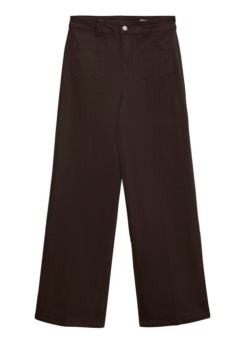 Jean en coton marron coupe bootcut pourvu de...