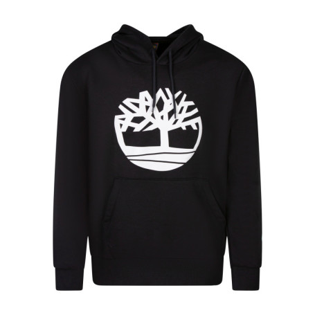 Sweat noir imprimé pourvu d'une coupe droite...