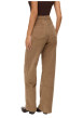 Thumbnail Pantalon en coton beige coupe bootcut pourvu de poches plaquées - Image 4