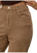 Thumbnail Pantalon en coton beige coupe bootcut pourvu de poches plaquées - Image 5