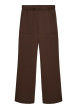 Thumbnail Pantalon chino marron à coupe bootcut pourvu d'une taille élastiquée