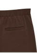 Thumbnail Pantalon chino marron à coupe bootcut pourvu d'une taille élastiquée - Image 2