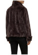 Thumbnail Manteau marron à coupe droite pourvu d'une fermeture boutonnée - Image 3