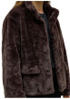 Thumbnail Manteau marron à coupe droite pourvu d'une fermeture boutonnée - Image 4
