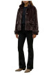 Thumbnail Manteau marron à coupe droite pourvu d'une fermeture boutonnée - Image 5