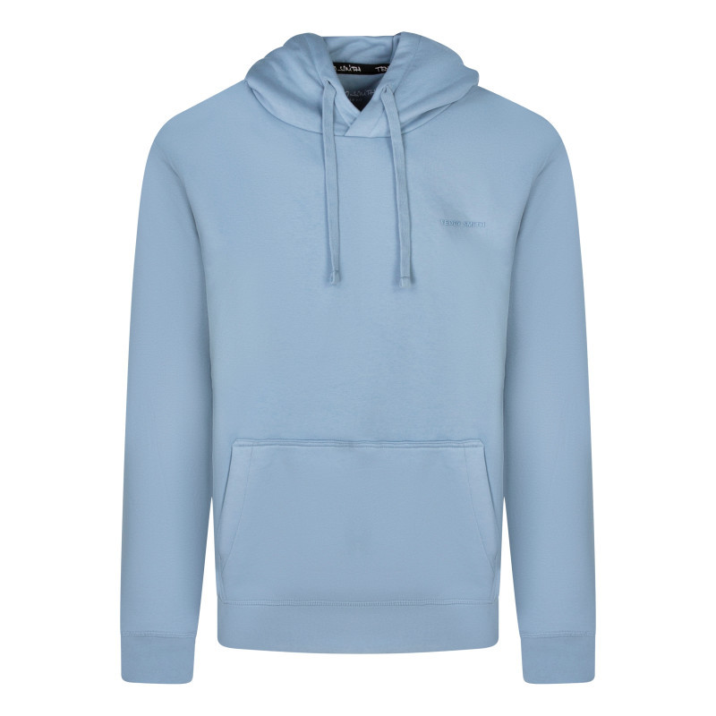 Teddy Smith - Sweat Bleu Uni à Capuche Avec Une Coupe Droite Et Des Manches Longues - Bleu Teddy Smith - Sweat Bleu Uni à Capuche Avec Une Coupe Droite Et Des Manches Longues - Bleu
