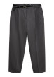 Thumbnail Pantalon chino anthracite à coupe droite pourvu d'une fine ceinture