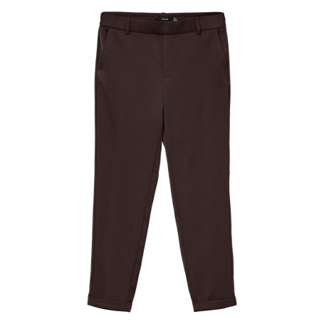 Pantalon chino marron à coupe droite pourvu...
